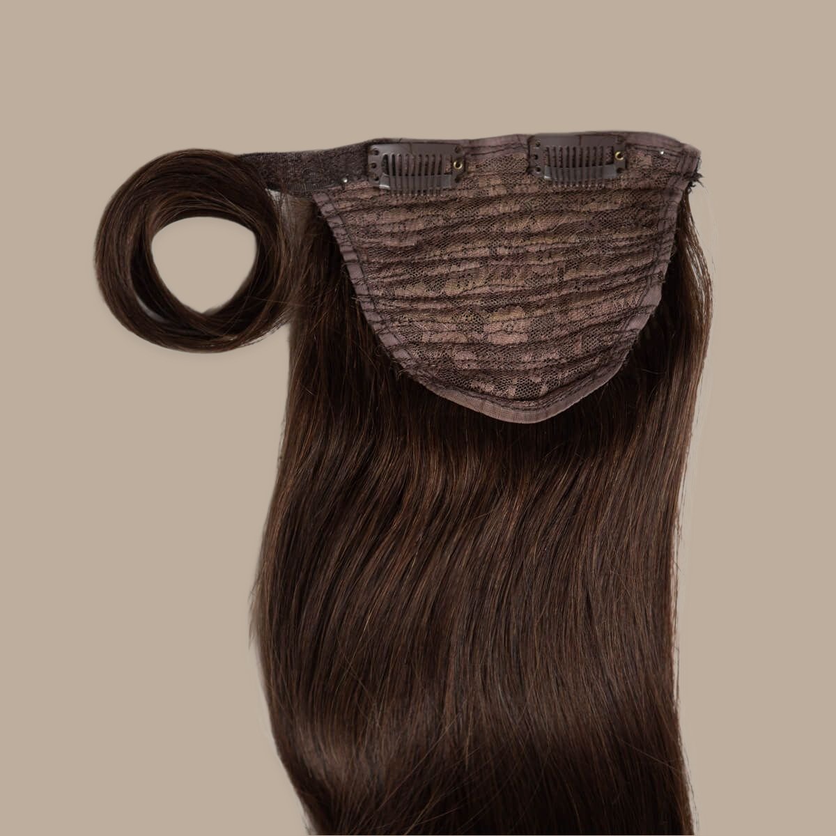 Dark Brown Ponytail Hair Extensions - Ocean Hair Extensions