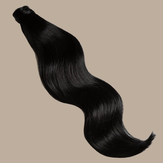 JET BLACK Ponytail Hair Extensions - Ocean Hair Extensions