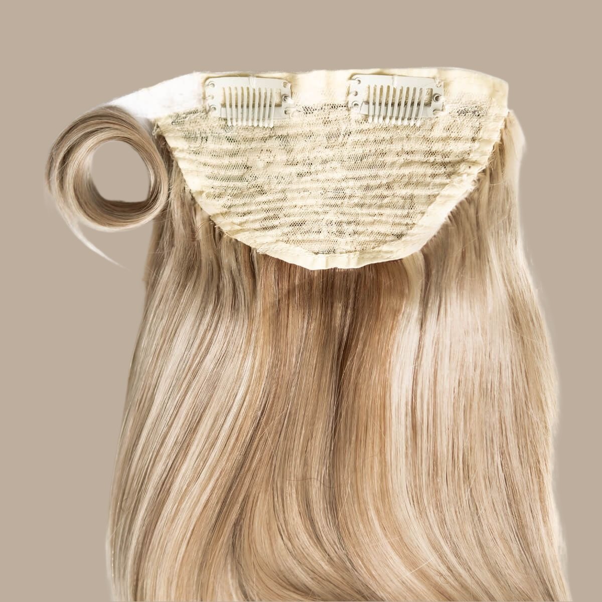 SANDY BLONDE Highlights Ponytail Hair Extensions - Ocean Hair Extensions