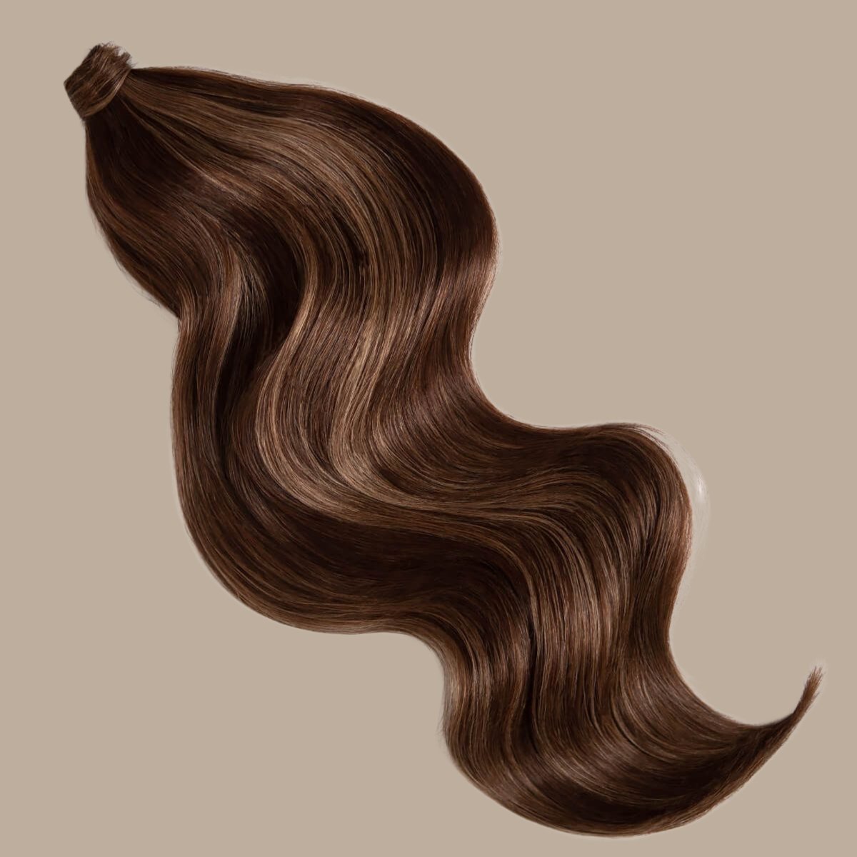 Subtle Brunette Highlights Ponytail Hair Extensions - Ocean Hair Extensions